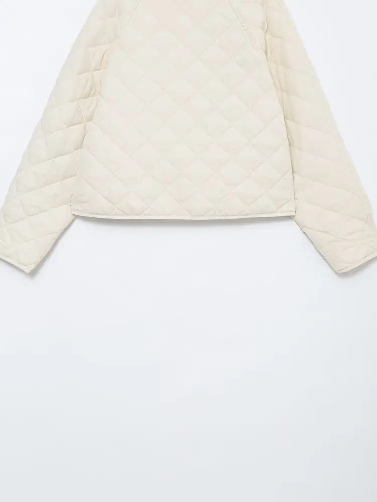 Padded Coat New In Outerwears Bow Beige Cropped Snow Parkas Elegant Luxury Women's Coat Warm Woman Winter Coats