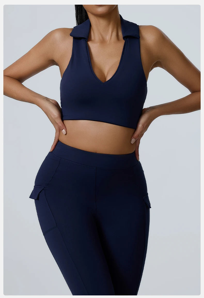 Seamless Backless Two Piece Workout Set