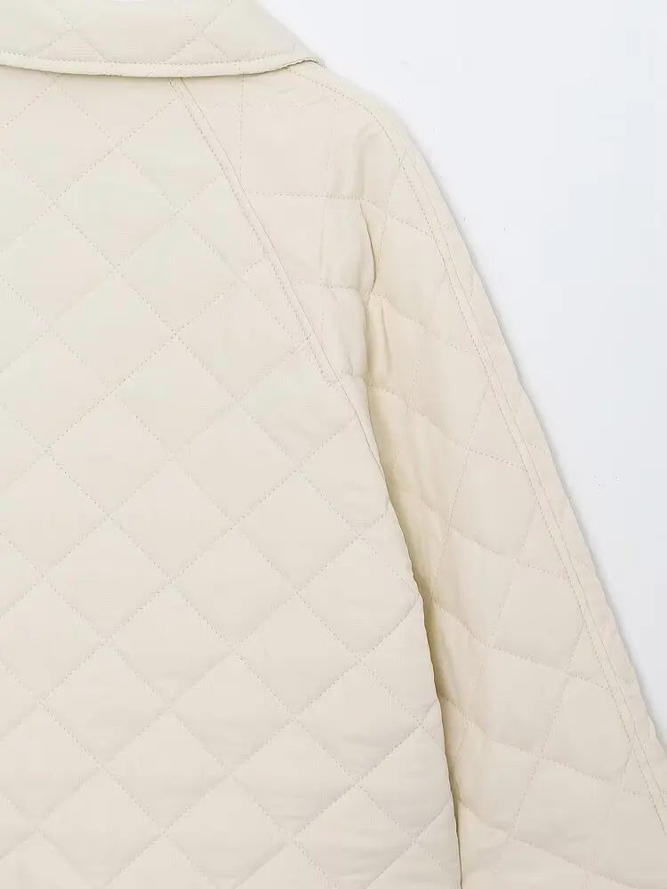 Padded Coat New In Outerwears Bow Beige Cropped Snow Parkas Elegant Luxury Women's Coat Warm Woman Winter Coats
