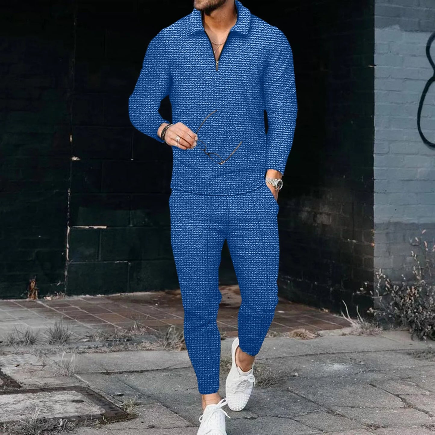 Urban Luxe Zip Collar Tracksuit