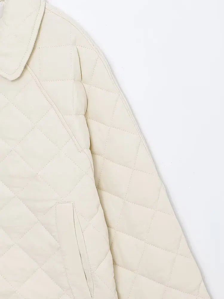 Padded Coat New In Outerwears Bow Beige Cropped Snow Parkas Elegant Luxury Women's Coat Warm Woman Winter Coats