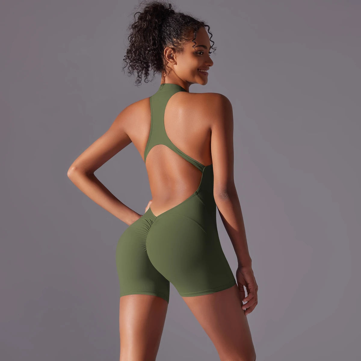 Classic One-Piece Performance Workout Romper