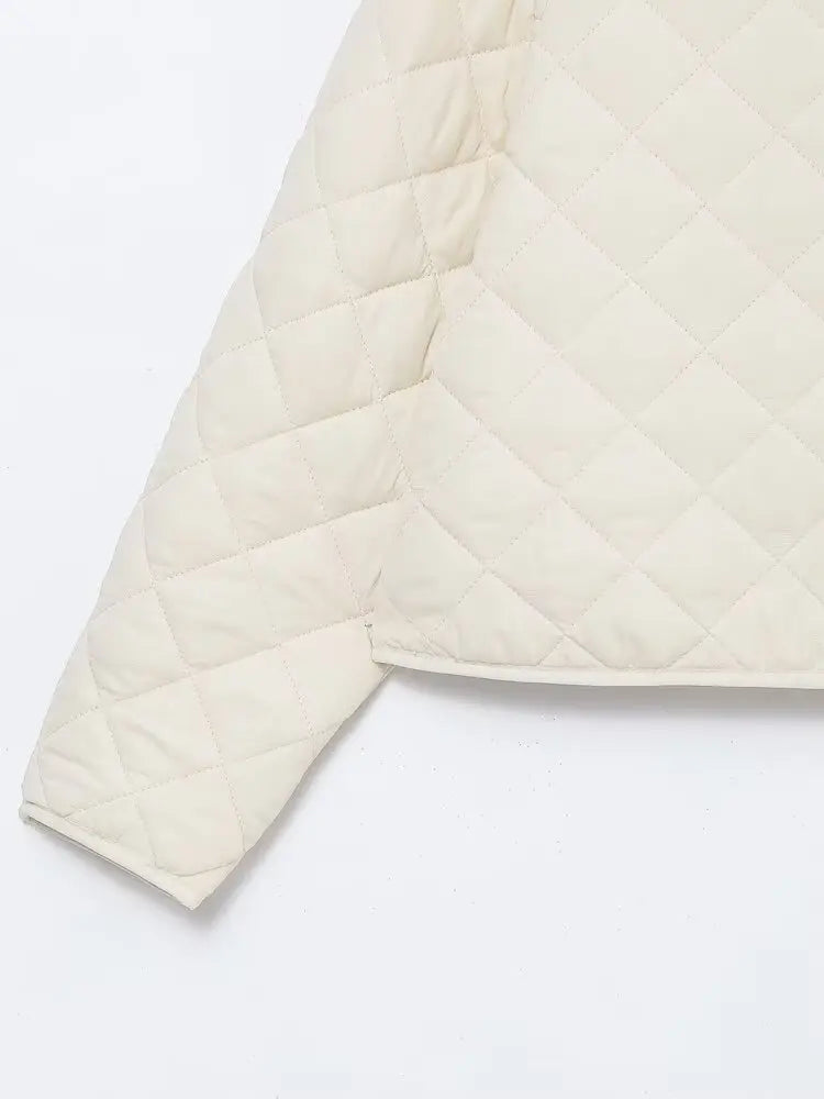 Padded Coat New In Outerwears Bow Beige Cropped Snow Parkas Elegant Luxury Women's Coat Warm Woman Winter Coats