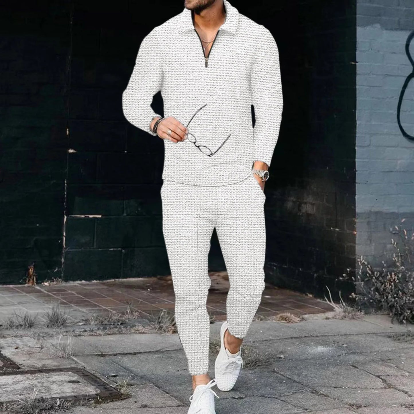 Urban Luxe Zip Collar Tracksuit