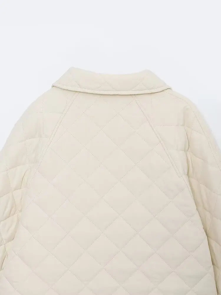 Padded Coat New In Outerwears Bow Beige Cropped Snow Parkas Elegant Luxury Women's Coat Warm Woman Winter Coats