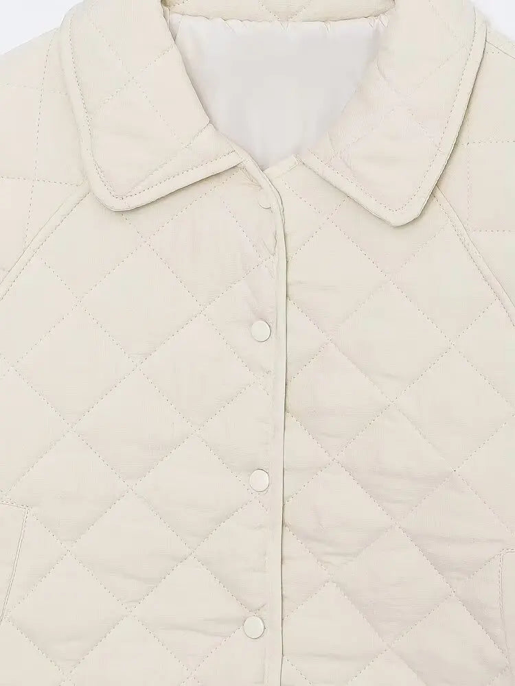 Padded Coat New In Outerwears Bow Beige Cropped Snow Parkas Elegant Luxury Women's Coat Warm Woman Winter Coats