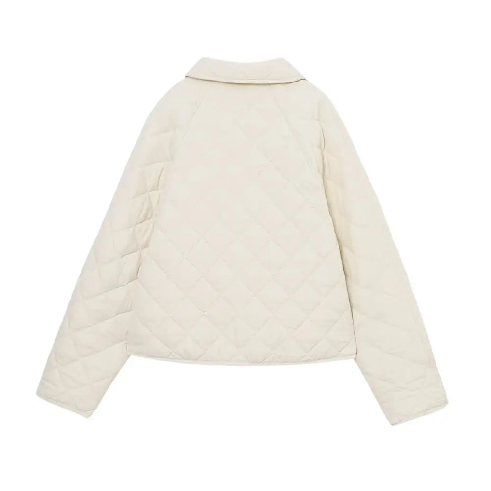 Padded Coat New In Outerwears Bow Beige Cropped Snow Parkas Elegant Luxury Women's Coat Warm Woman Winter Coats