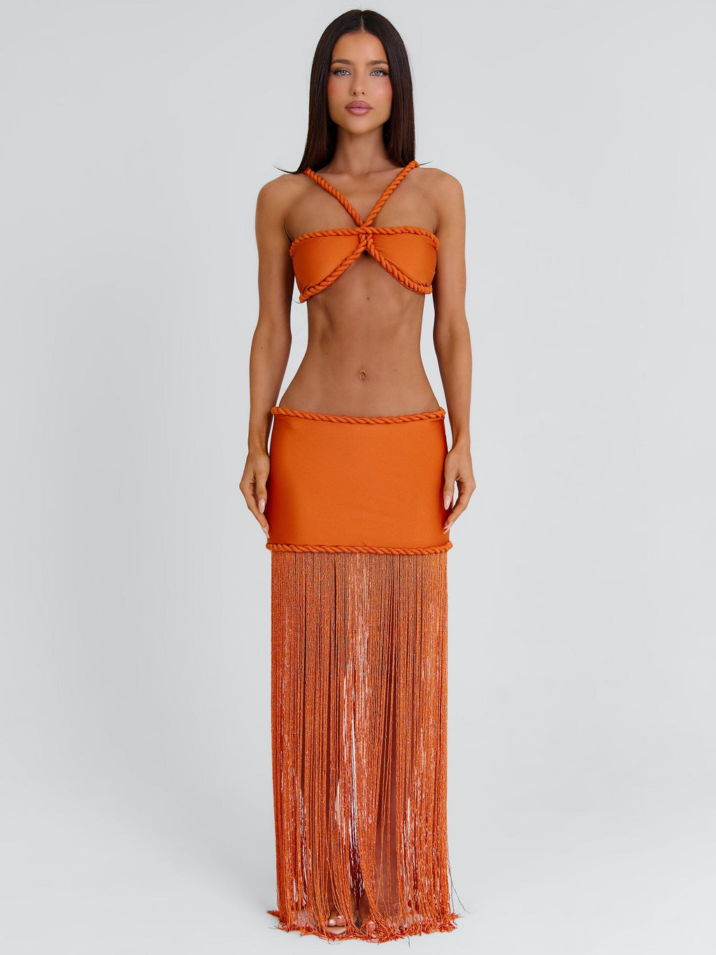 Angeline Maxi Skirt Orange