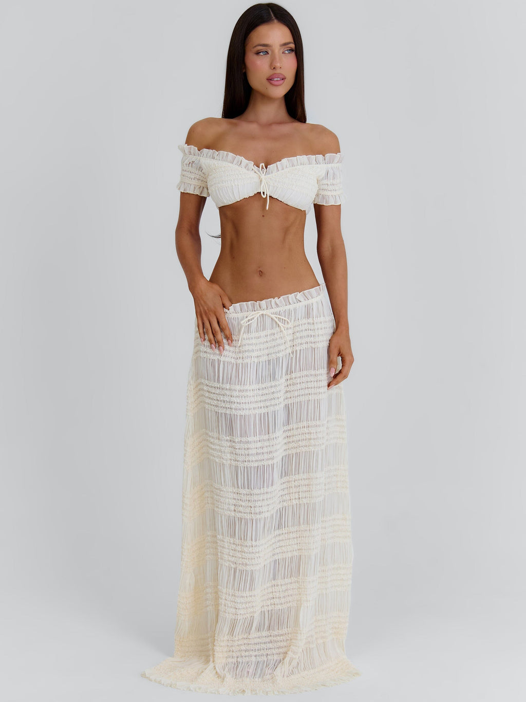 Cassidee Maxi Skirt Cream