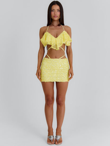 Emari Mini Skirt Yellow