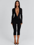 Giovana Capri Jumpsuit Black