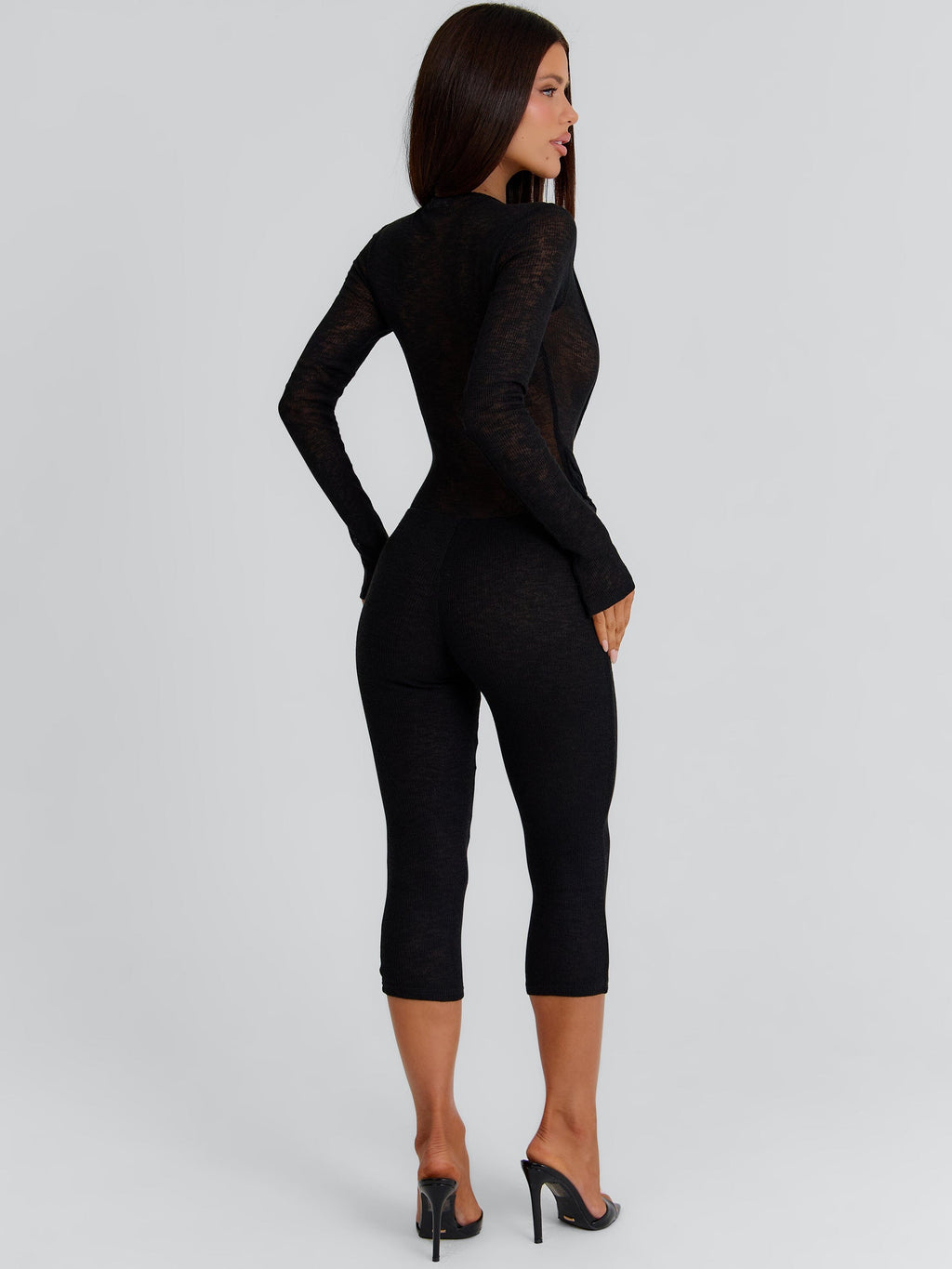 Giovana Capri Jumpsuit Black
