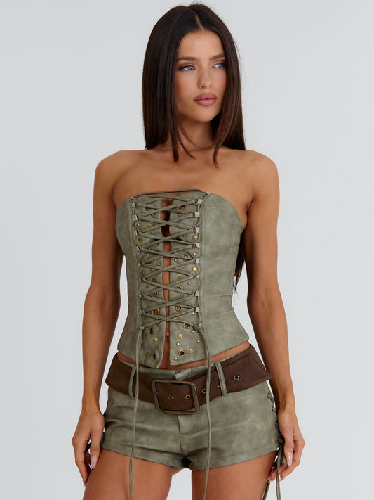 Lunexa Top Khaki