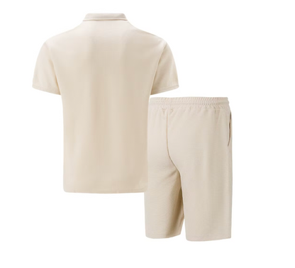 Luxe Zip Polo & Shorts Set