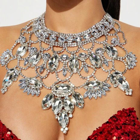 Crystal Couture Statement Choker Necklace