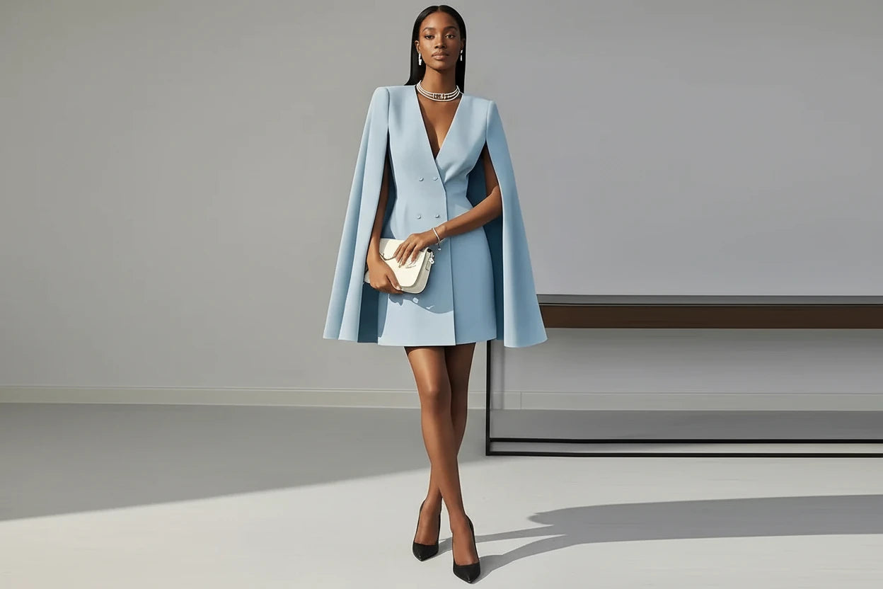 Celeste Cape Blazer Dress