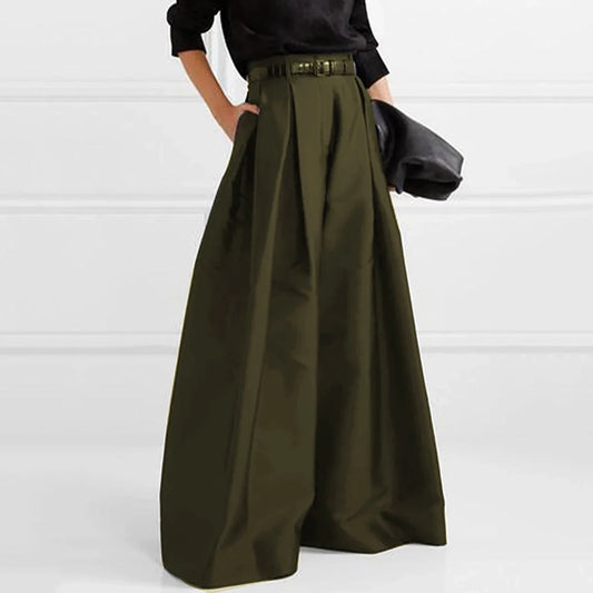 High-Waist Wide-Leg Trousers