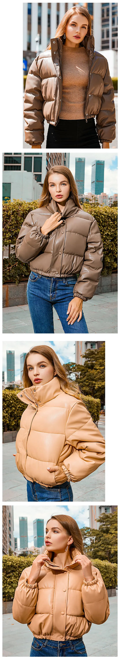 Solene Cropped Puffer Jacket