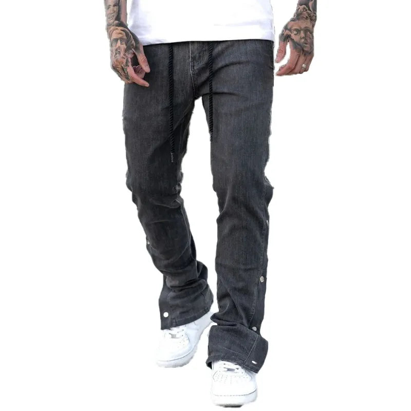 Midnight Stacked Streetwear Jeans
