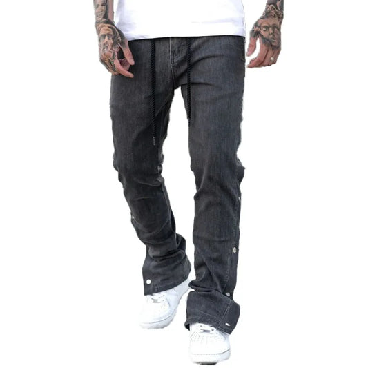Midnight Stacked Streetwear Jeans
