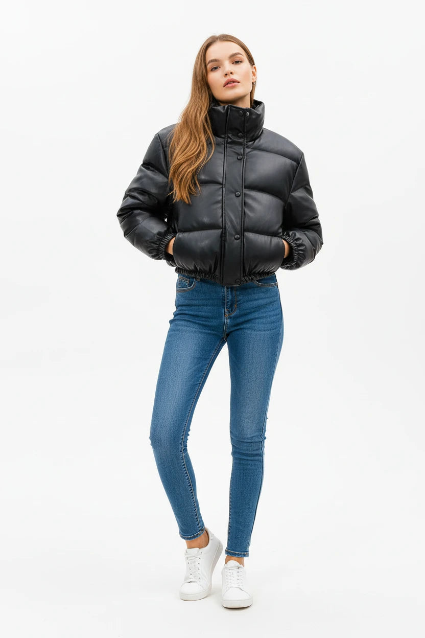 Solene Cropped Puffer Jacket