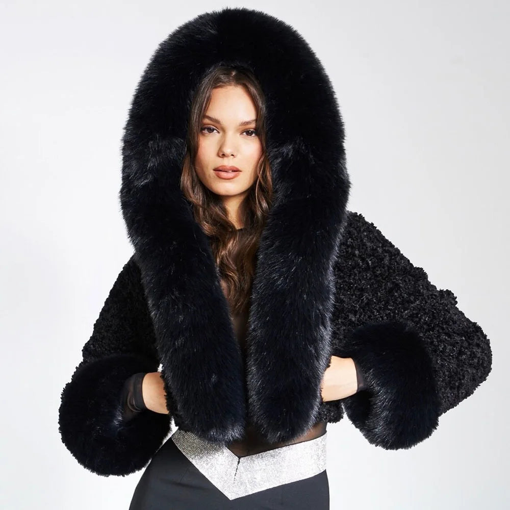 Soft Faux Fur Cropped Jacket