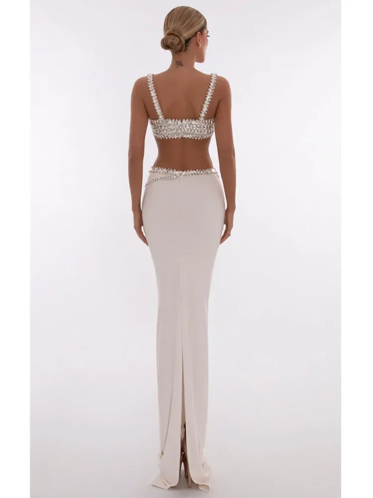 Carina Crystal Two Piece Set Gala Gown