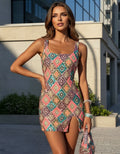 Paris Mosaic Sequin Mini Dress