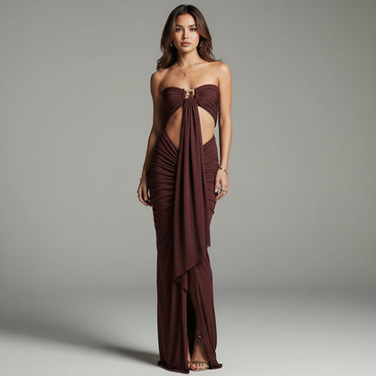 Sultry Elegance Strapless Dress