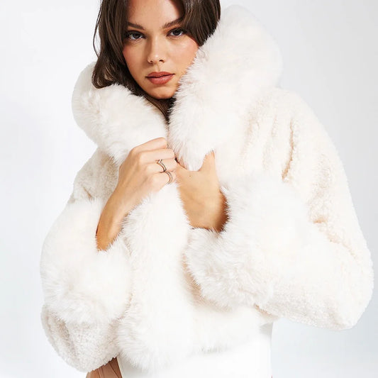 Soft Faux Fur Cropped Jacket