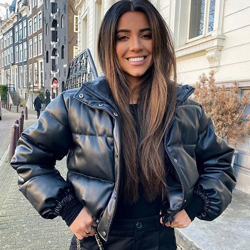 Solene Cropped Puffer Jacket