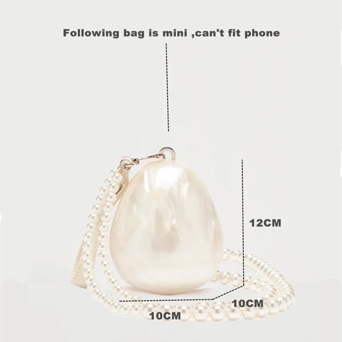 Women Acrylic Mini Egg Bag