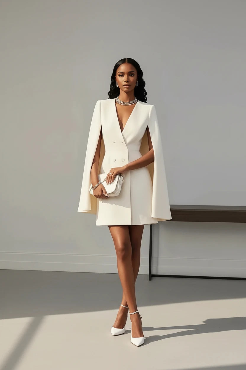 Celeste Cape Blazer Dress