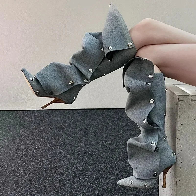 High Heel Long Boots for Women