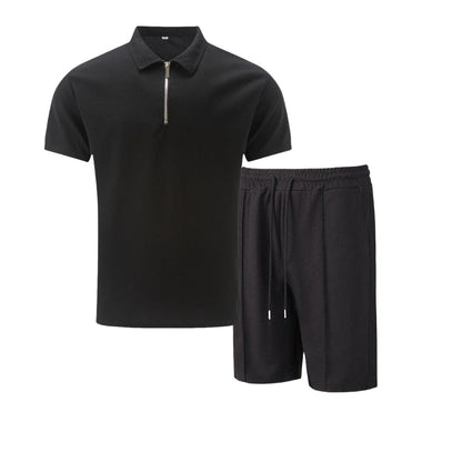 Luxe Zip Polo & Shorts Set