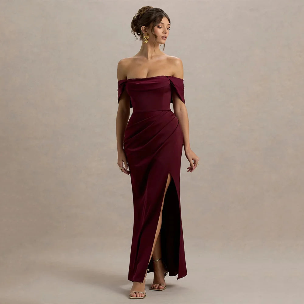 Elara Off-Shoulder Dress