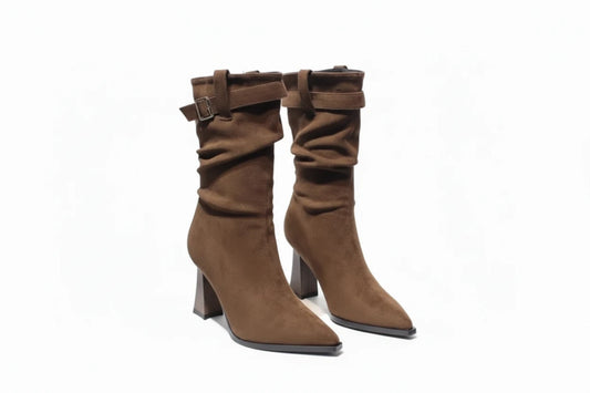 Serena High Heel Suede Boots