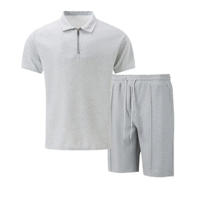 Luxe Zip Polo & Shorts Set