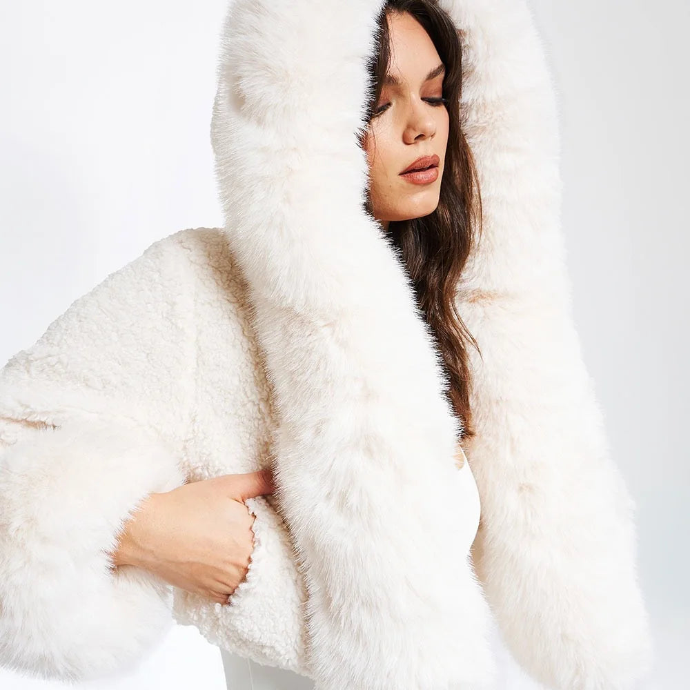 Soft Faux Fur Cropped Jacket