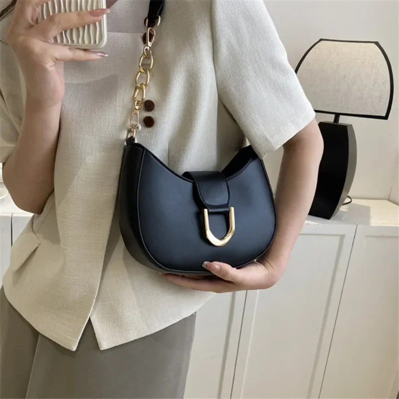 Velora Crescent Chain Handbag