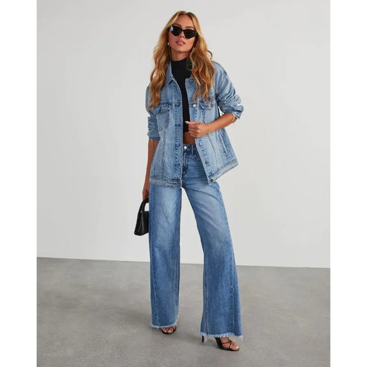 High-Rise Straight-Leg Jeans