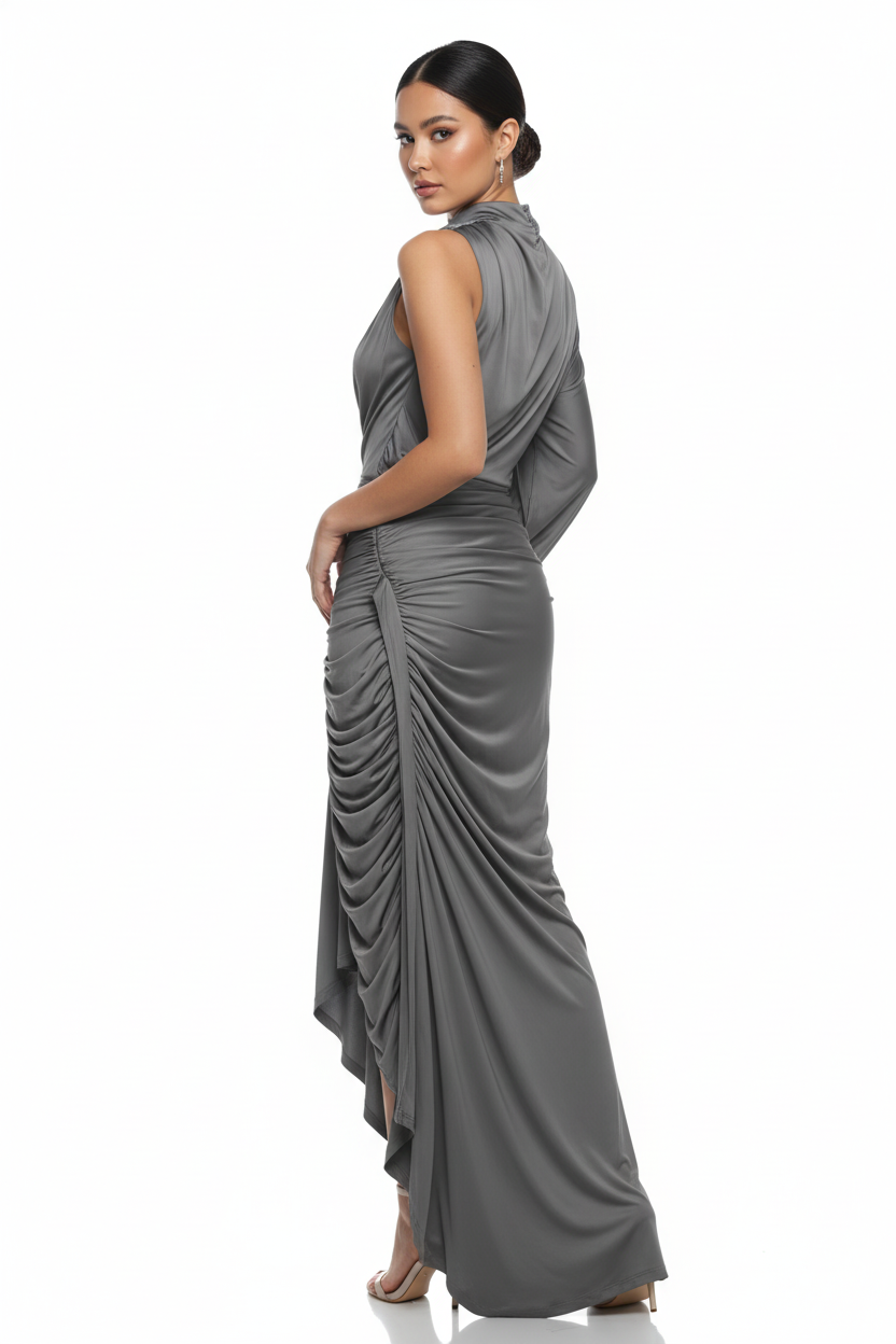 Ruched Sultry 2-Piece Top and Skirt