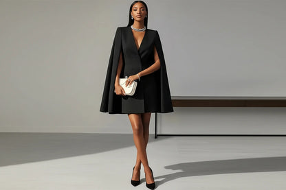 Celeste Cape Blazer Dress