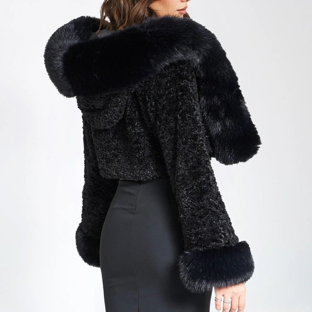 Soft Faux Fur Cropped Jacket