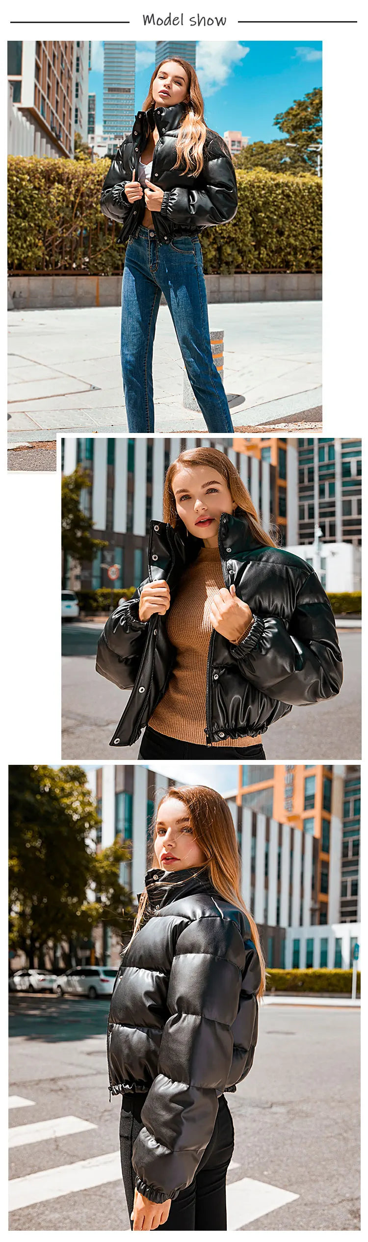 Solene Cropped Puffer Jacket