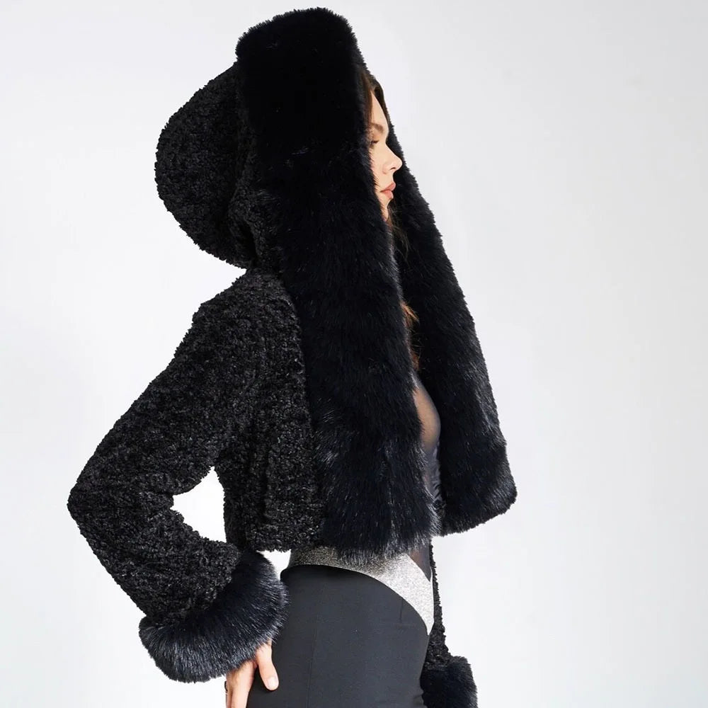 Soft Faux Fur Cropped Jacket