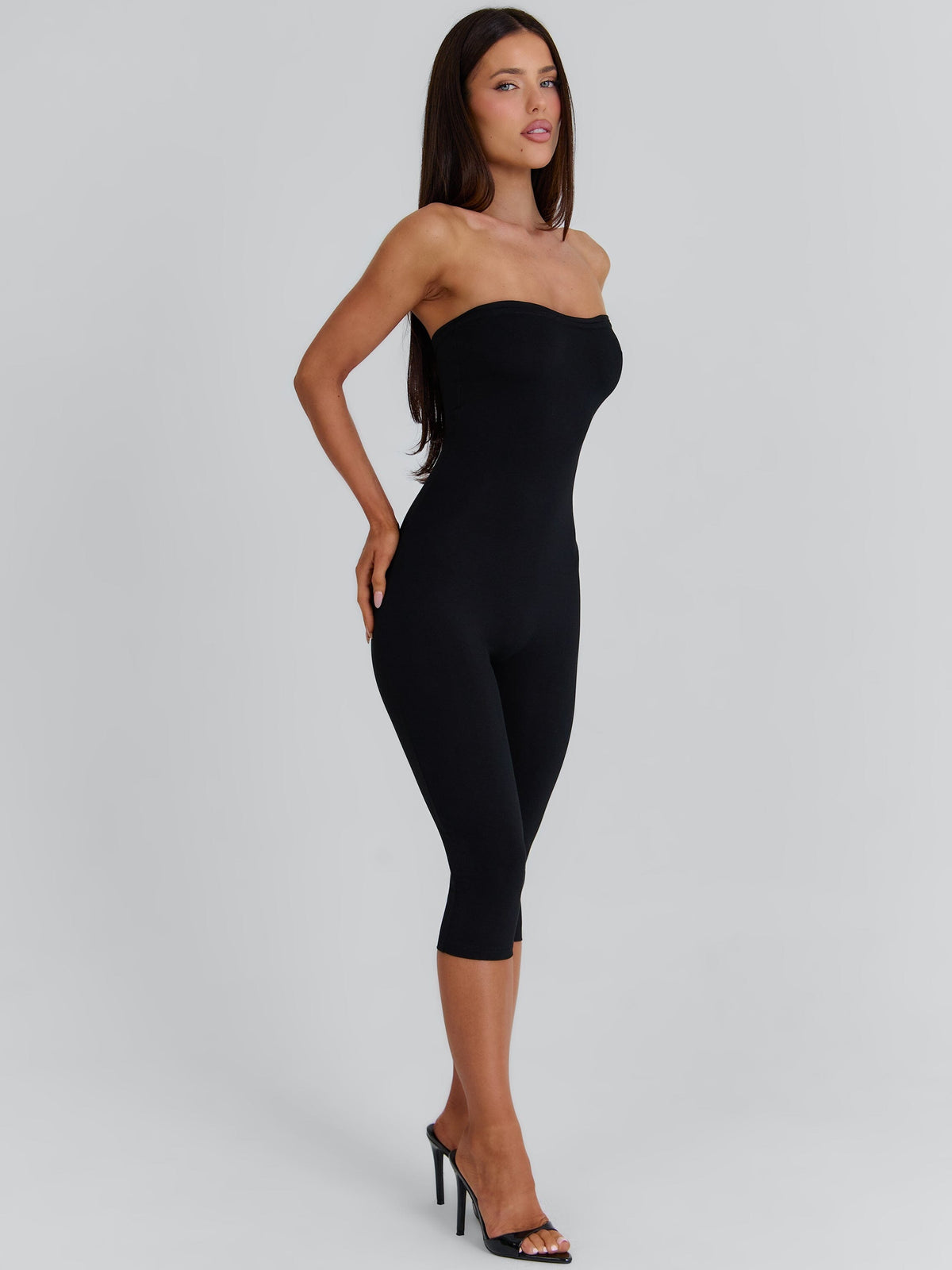 Victoria Capri Jumpsuit Black