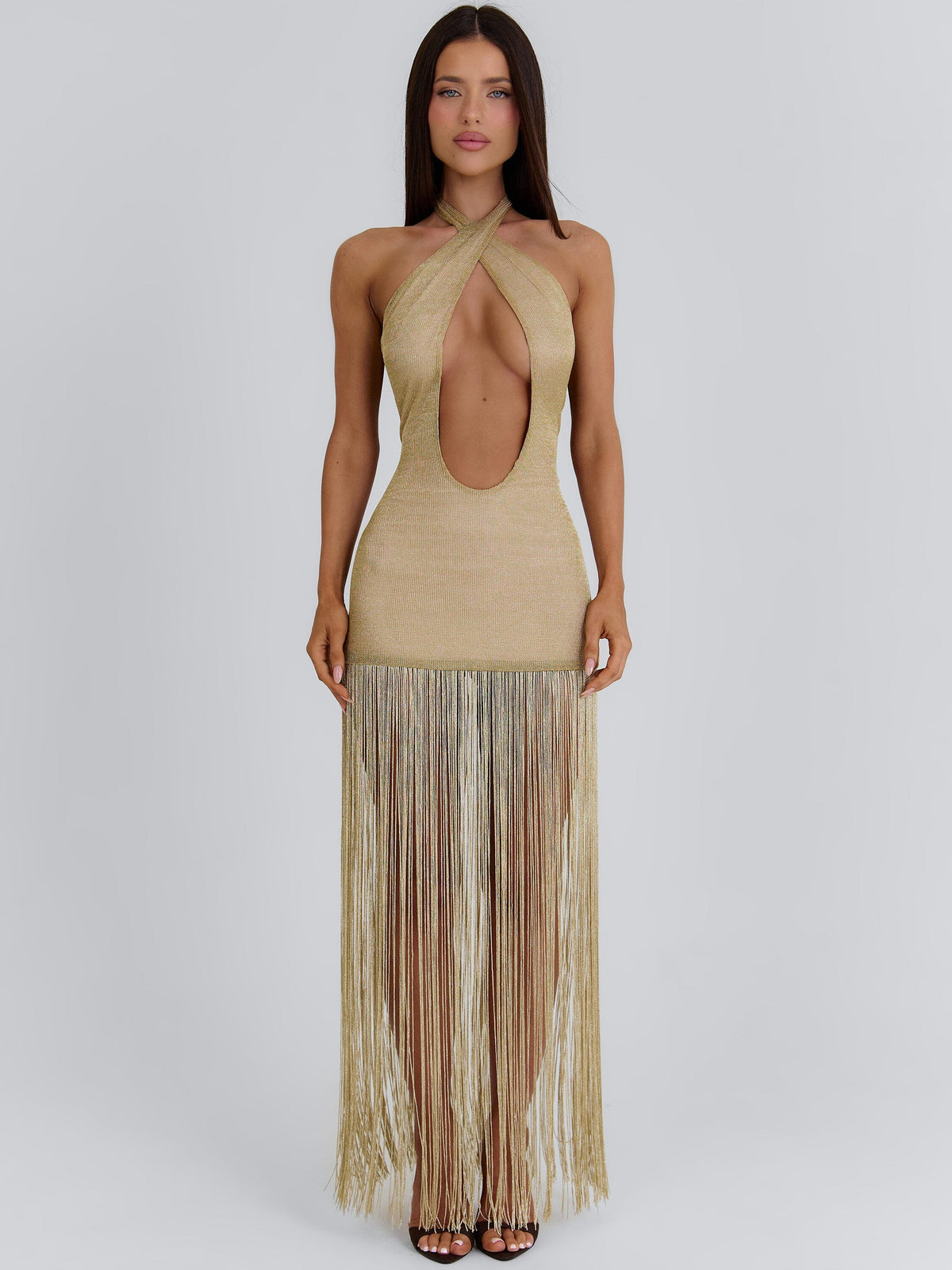 Vivvian Maxi Dress Gold